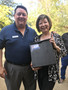 Sponsor Mark Falcone (Golden1 Credit Union) with a drawing winner. Thank you for sponsoing this event.