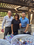 At the beverage station with David Hunt, Jack Lin and sponsor Teri Saldivar, whose firm Meriwest Mortgage with Creighton Gallaway was a sponsor. Thank you for your sponsorship.