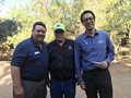 Mark Falcone, Richard Miller and District Affiliate Chair Kyle Chuang