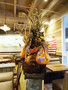 This huge fall display was donated by the Coldwell Banker offices of managing brokers Shawn Carroll (Saratoga) and Doug Evans (Los Gatos) and received the highest bid, $500, won by Mark von Kaenel, managing broker of Keller Williams Bay Area Estates.