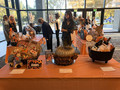 Members check out the many auction items and prizes.