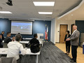 SILVAR Executive Officer Paul Cardus welcomes the delegation.