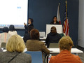 CREBA VP of International Affairs Evangeline (Vangie) Yia presents slides on the Philippines.