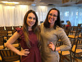 Menlo Park-Atherton District Chair Jasmine Lee is pictured here with incoming District Chair Francesca Lampert