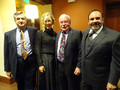 Bob Stelzer, Kathryn Tomaino, Region 9 Chair Bill Moody and 2019 President Alan Barbic