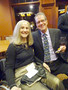 Board Director Karen Trolan with David Hunt