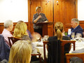 Mary Kay thanks members, guests and sponsors and shares a little background about herself.