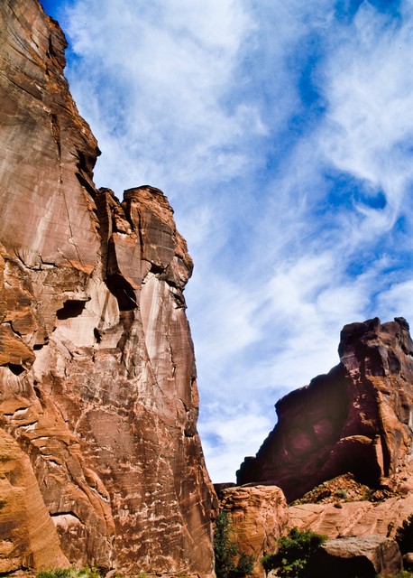 Cliff and clouds (#1), Canyon de Chelly, Arizona