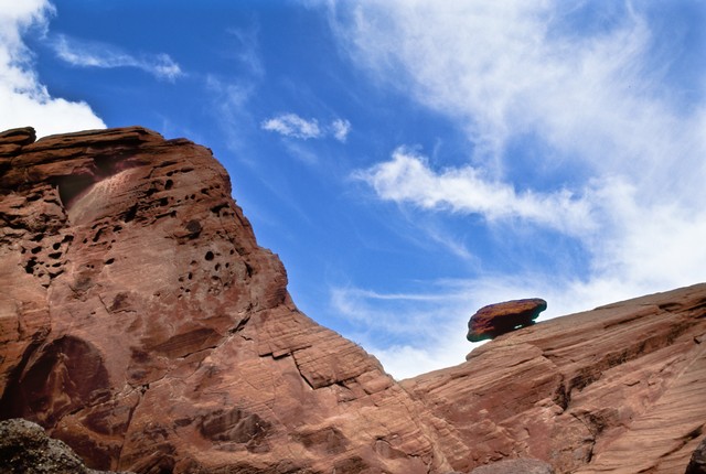 Cliff and clouds (#2), Canyon de Chelly, Arizona