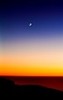 Twilight reveals the crescent moon (#2), Big Sur, California
