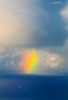 Ghost rainbow (vertical) at sea, Big Sur, California