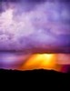Sun-torch, lavender storm clouds (#1), Big Sur, California