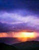 Sun-torch, lavender storm clouds (#2), Big Sur, California