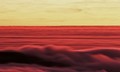 Fast-moving fog covers Big Sur ridges, California