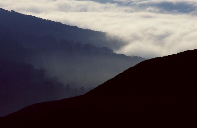 Fog is surf in the sky (#3)..., Big Sur, California