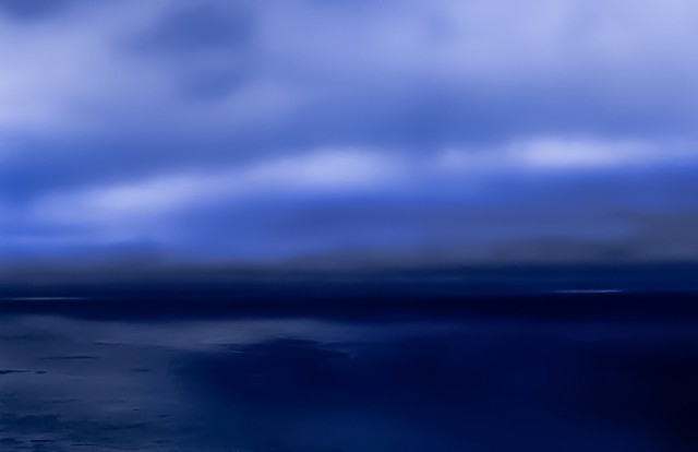 Storm at dawn, Big Sur, California
