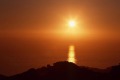 Starbust setting sun, (#1, horizontal), Big Sur, California