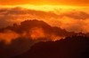 Golden clouds over Big Sur, California