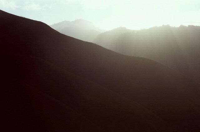 Dawn's sun on Wildcat Canyon (#1)... Big Sur, California
