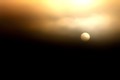 Cyclops-sun in storm clouds (#1, horizontal)... Big Sur, California