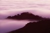 Fog flows at twilight (#1, horizontal), Big Sur, California