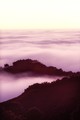 Fog flows at twilight (#3, vertical), California