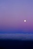 Moonset at dawn (#3, vertical)... Big Sur, California