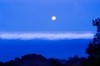 Moonset at dawn (#4, horizontal)... Big Sur, California