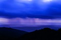 Fast moving storm at dawn, Big Sur, California