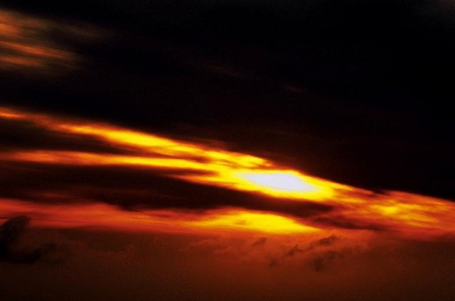 Sun explodes, Big Sur, California