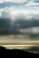God's-rays (#3, vertical)... Big Sur, California