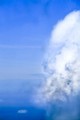 White clouds after storm, Big Sur, California