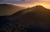 Santa Lucia Mountains aglow, Big Sur, California