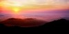Sun sinks into sea, Big Sur, California