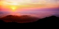 Sun sinks into sea, Big Sur, California