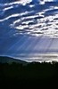 Serious god's-rays (#4, vertical)... Big Sur, California