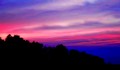 Twilight in candy cane clouds (#2, horizontal)... Big Sur, California