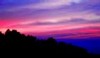 Twilight in candy cane clouds (#2, horizontal)... Big Sur, California