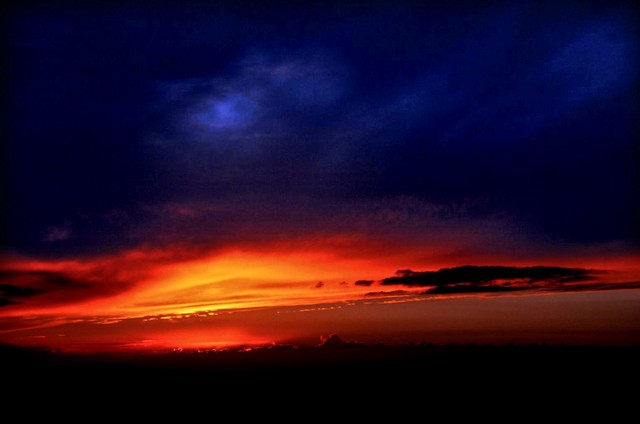 Sun like a supernova (#1, horizontal)... Big Sur, California