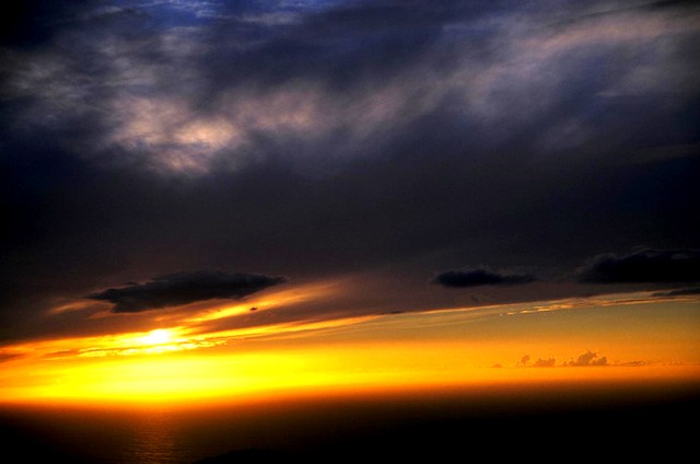 Sun like a supernova (#2, horizontal)... Big Sur, California