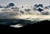 Cloudbank over silver/gold sea (#1, horizontal), Big Sur, California