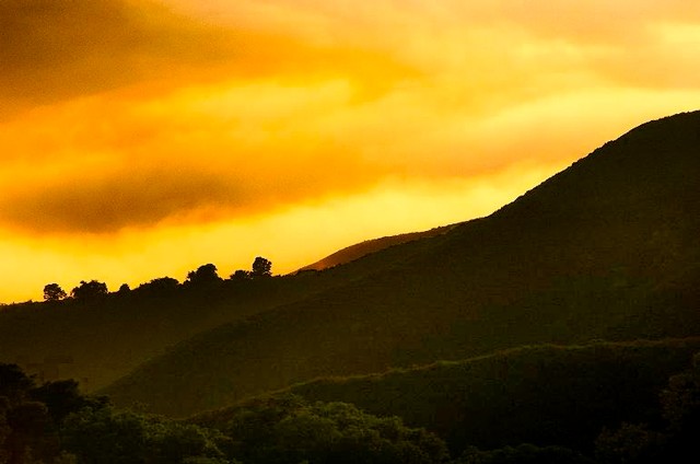 Last golden light, Big Sur, California
