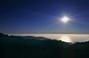 Starfish rays shine silver (#1, horizontal)... Big Sur, California