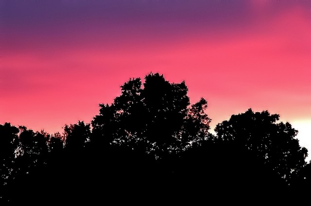 Hot pink and purple clouds (#1), Big Sur, California