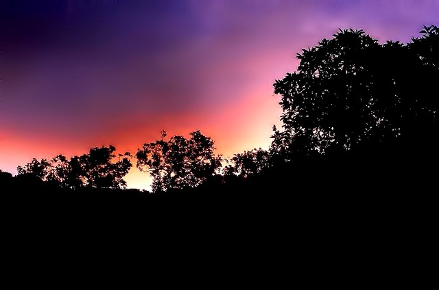 Hot pink and purple clouds (#2), Big Sur, California