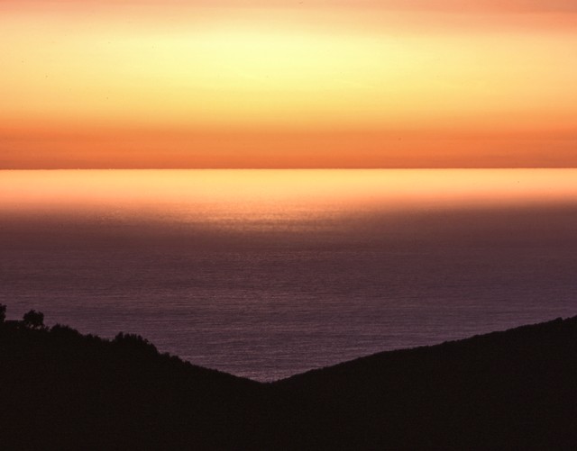 Orange-coral day's end... Big Sur, California