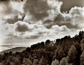 Clearing storm over Big Sur (black and white), California