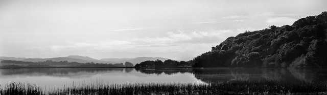 Morning light on Tomales Bay (#2, Panorama), Inverness, California