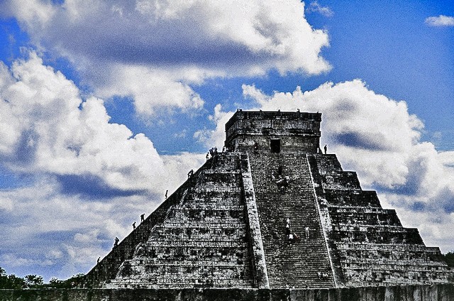 The Castle at Chichen-Itza (#1, horizontal)... Yucatan Peninsula, Mexico