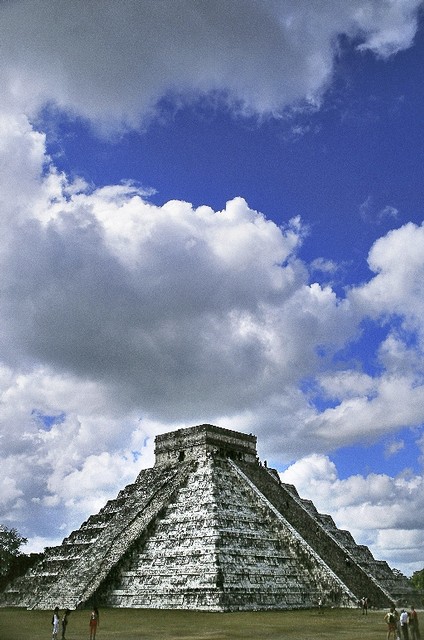 The Castle at Chichen-Itza (#2, vertical)... Yucatan Peninsula, Mexico